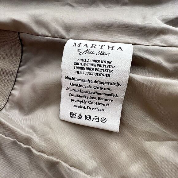 Martha Stewart vest cream jacket cozy womens casual front pockets size M - Picture 9 of 11